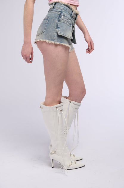 ALLEGRA HIGH WAIST DENIM SHORT