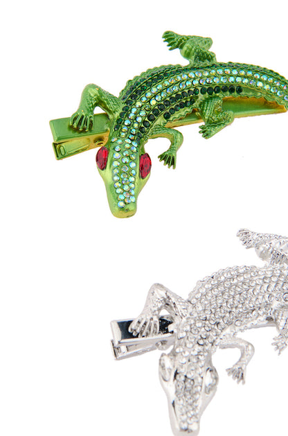 ALLIGATOR AND CROC HAIR CLIPS