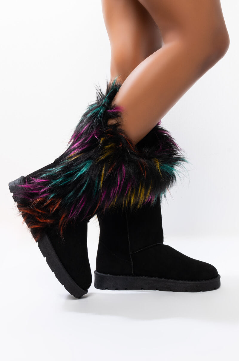 ALWAYS FLEXIN FLAT BOOTIE RAINBOW