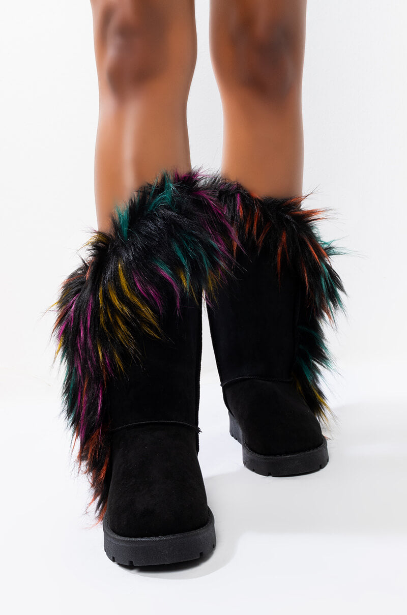 ALWAYS FLEXIN FLAT BOOTIE RAINBOW