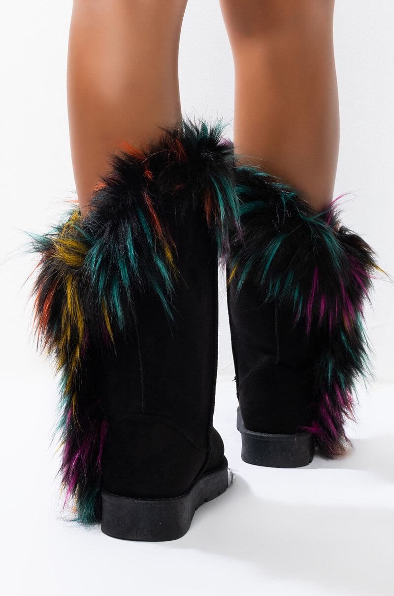 ALWAYS FLEXIN FLAT BOOTIE RAINBOW