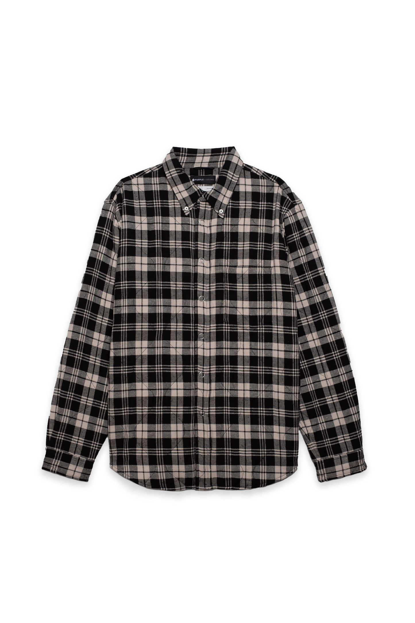 P313 QUILTED JACKET - Black/Off White