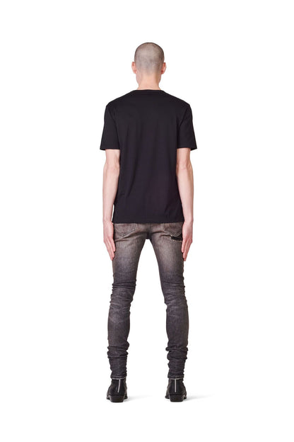 P001 LOW RISE SKINNY JEAN - Tinted Black Repair