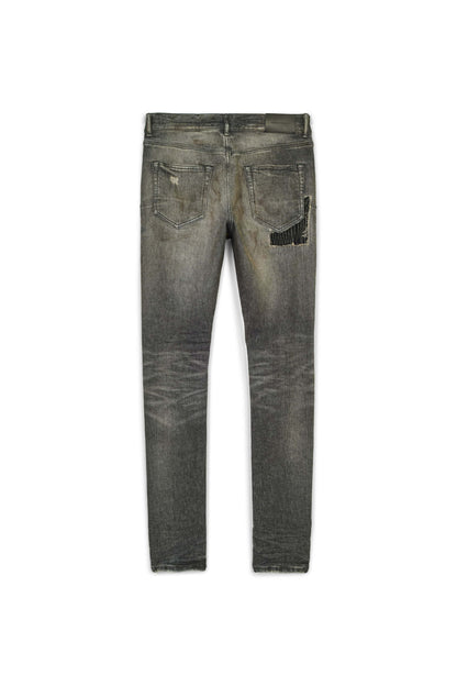 P001 LOW RISE SKINNY JEAN - Tinted Black Repair