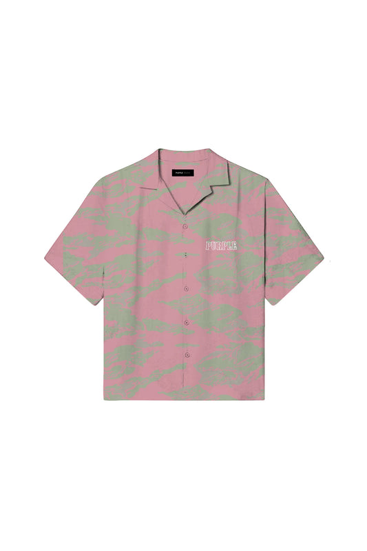 Slab Wordmark Tropical Camo Shirt