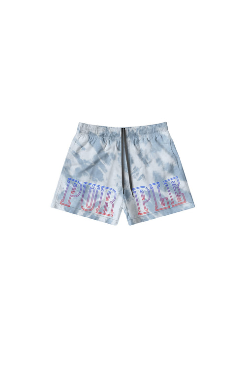 Slab Wordmark Tie Dye Swim Short