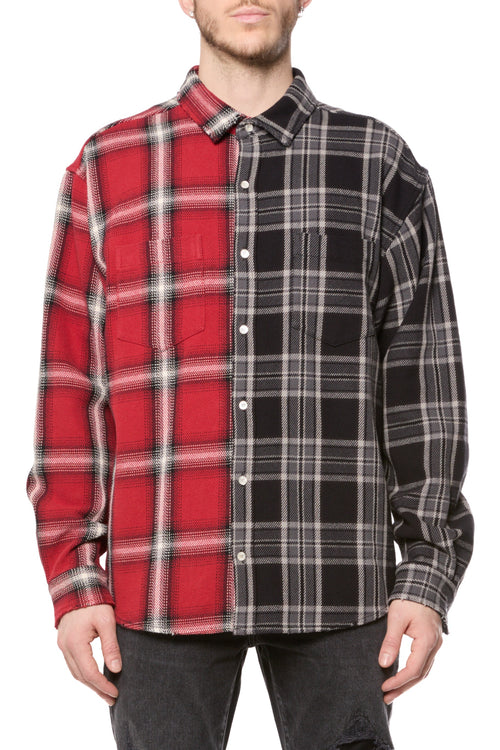 Two Tone Flannel Shirt