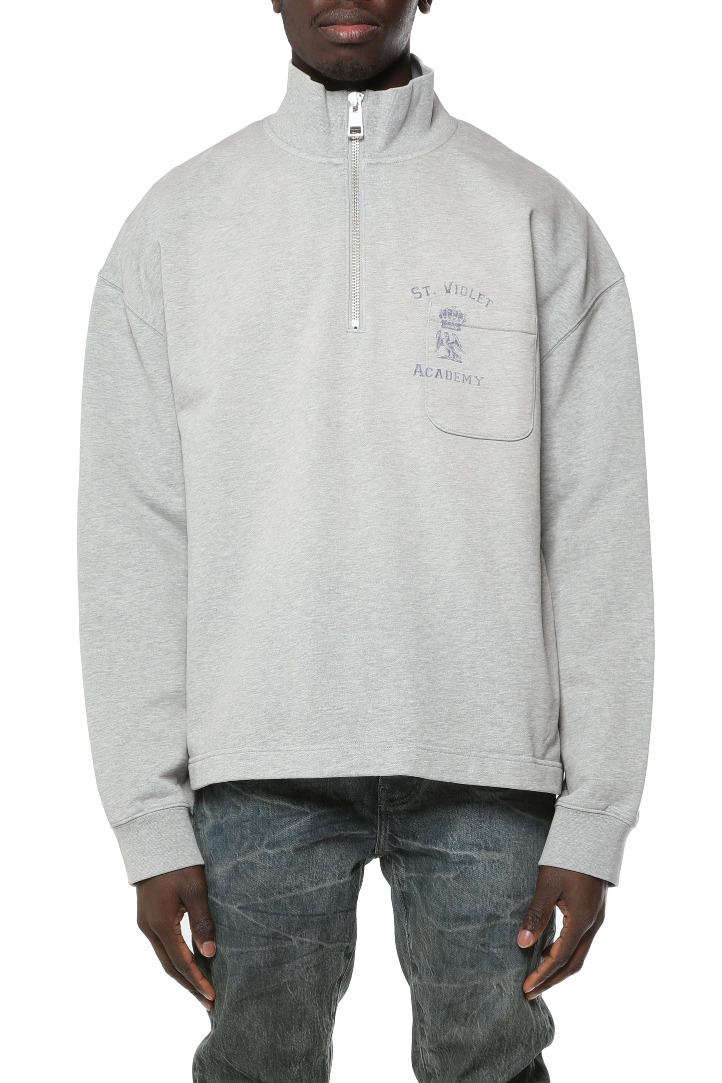 St. Violet Half Zip Sweater