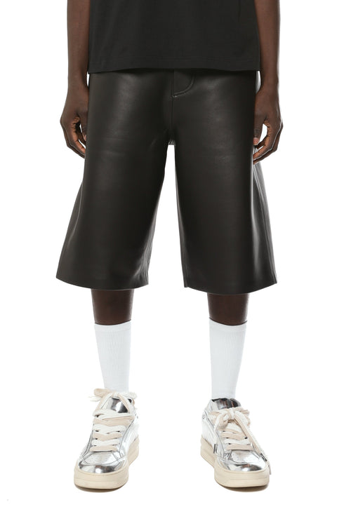 Leather Bonded Short