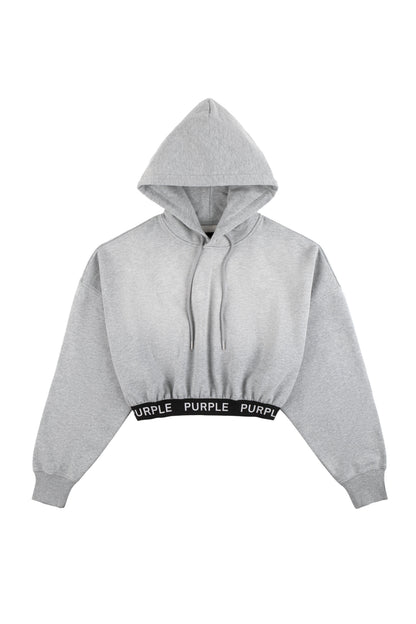 Heather Cropped Hoodie